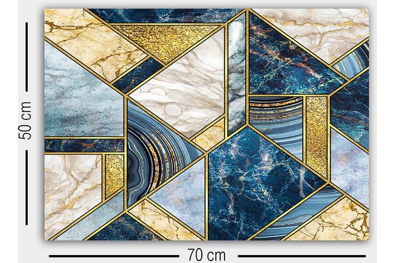Dekorativ Canvastavla 50x70 cm - Flerfärgad - Inredning & dekor - Tavlor & konst - Canvastavla