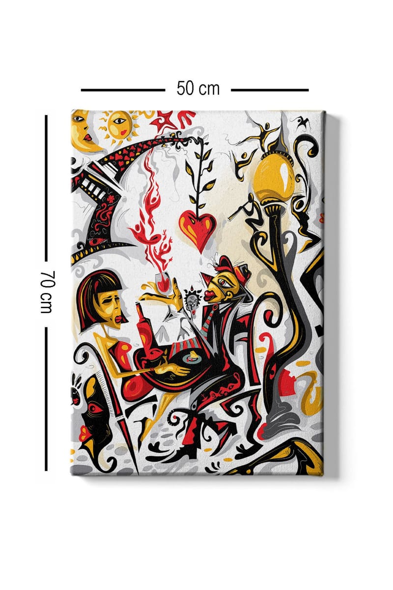 Dekorativ Canvastavla 50x70 cm - Flerfärgad - Inredning & dekor - Tavlor & konst - Canvastavla