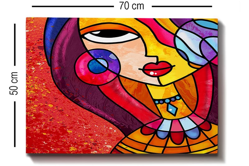 Dekorativ Canvastavla 50x70 cm - Flerfärgad - Inredning & dekor - Tavlor & konst - Canvastavla