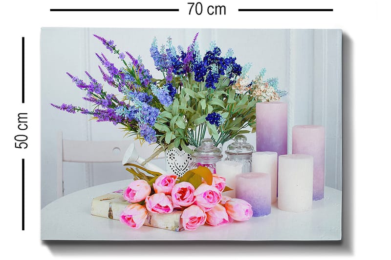 Dekorativ Canvastavla 50x70 cm - Flerfärgad - Inredning & dekor - Tavlor & konst - Canvastavla