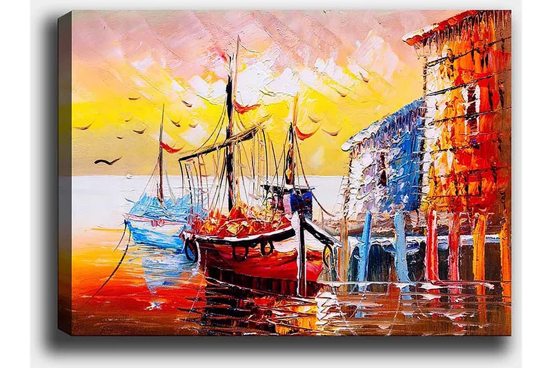 Dekorativ Canvastavla 50x70 cm - Flerfärgad - Inredning & dekor - Tavlor & konst - Canvastavla