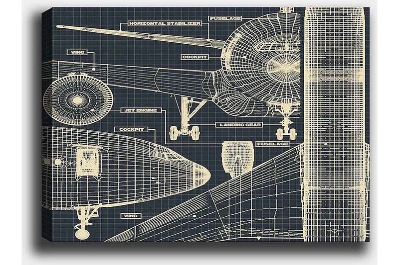 Dekorativ Canvastavla 50x70 cm - Flerfärgad - Inredning & dekor - Tavlor & konst - Canvastavla