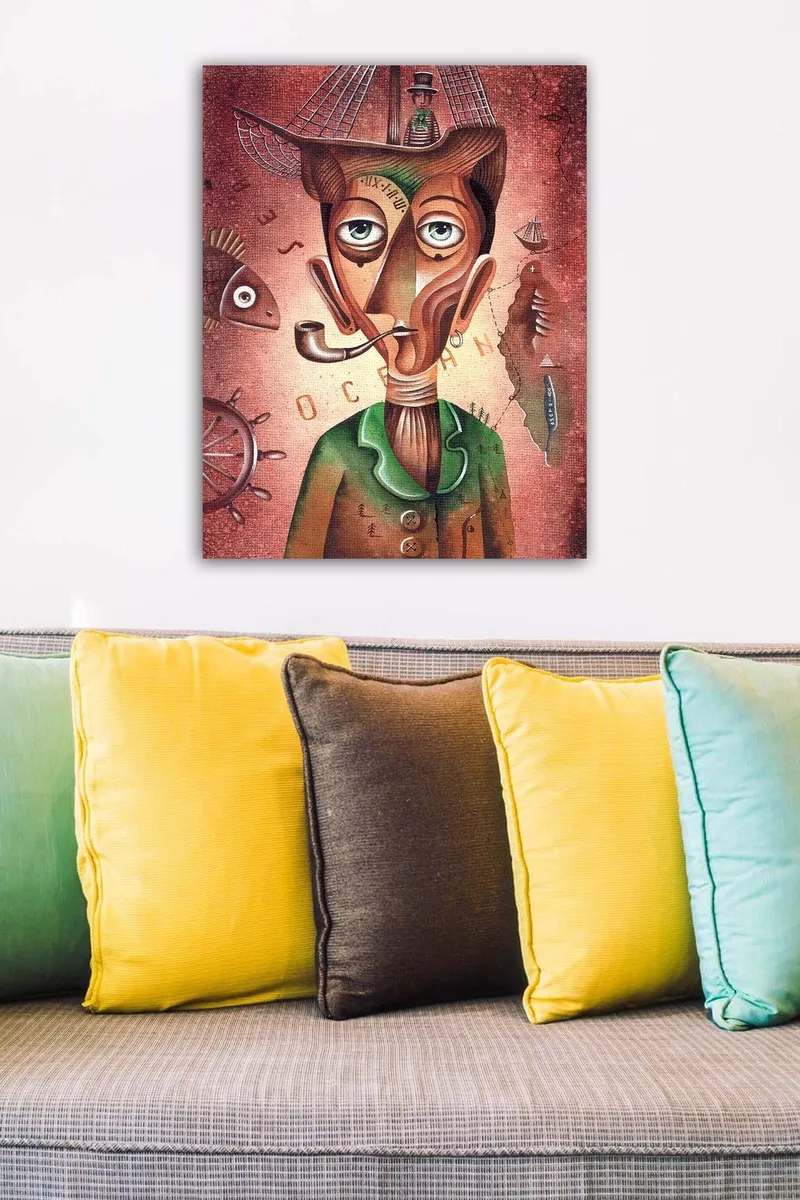 Dekorativ Canvastavla 50x70 cm - Flerfärgad - Inredning & dekor - Tavlor & konst - Canvastavla