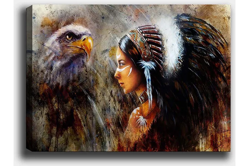 Dekorativ Canvastavla 50x70 cm - Flerfärgad - Inredning & dekor - Tavlor & konst - Canvastavla