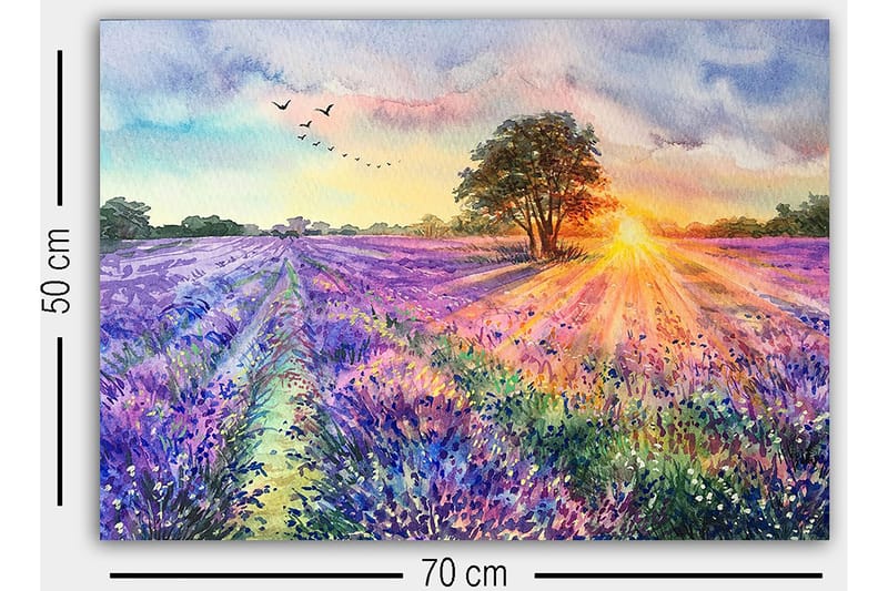 Dekorativ Canvastavla 50x70 cm - Flerfärgad - Inredning & dekor - Tavlor & konst - Canvastavla
