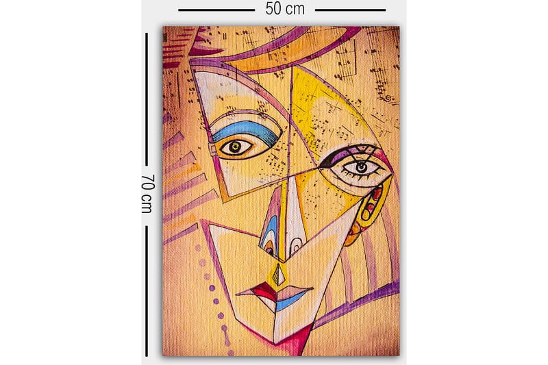 Dekorativ Canvastavla 50x70 cm - Flerfärgad - Inredning & dekor - Tavlor & konst - Canvastavla