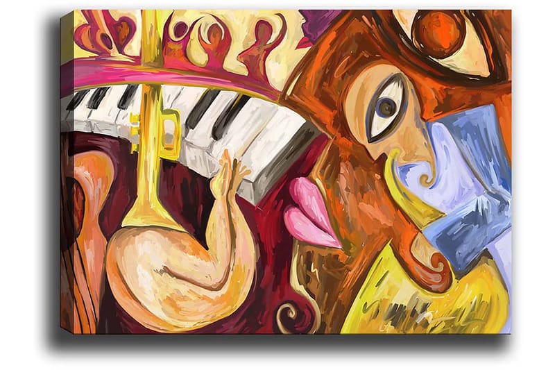 Dekorativ Canvastavla 50x70 cm - Flerfärgad - Inredning & dekor - Tavlor & konst - Canvastavla