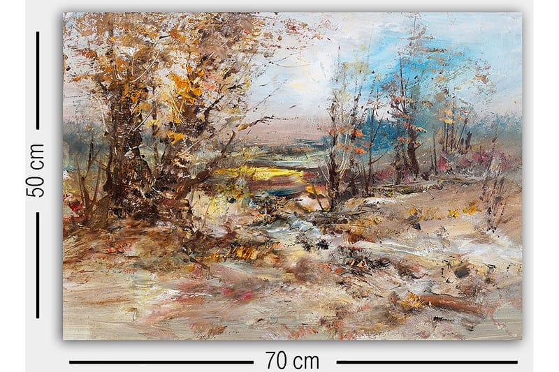 Dekorativ Canvastavla 50x70 cm - Flerfärgad - Inredning & dekor - Tavlor & konst - Canvastavla