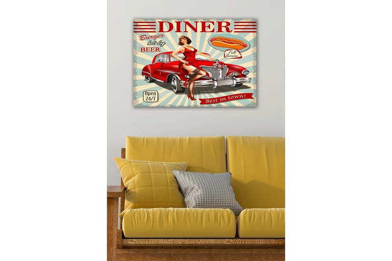 Dekorativ Canvastavla 50x70 cm - Flerfärgad - Inredning & dekor - Tavlor & konst - Canvastavla