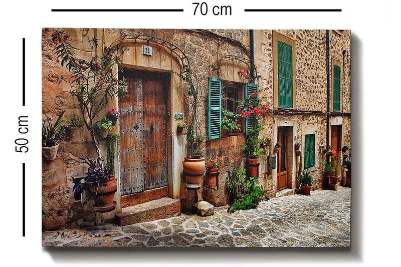 Dekorativ Canvastavla 50x70 cm - Flerfärgad - Inredning & dekor - Tavlor & konst - Canvastavla