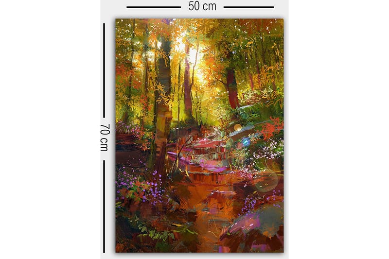 Dekorativ Canvastavla 50x70 cm - Flerfärgad - Inredning & dekor - Tavlor & konst - Canvastavla