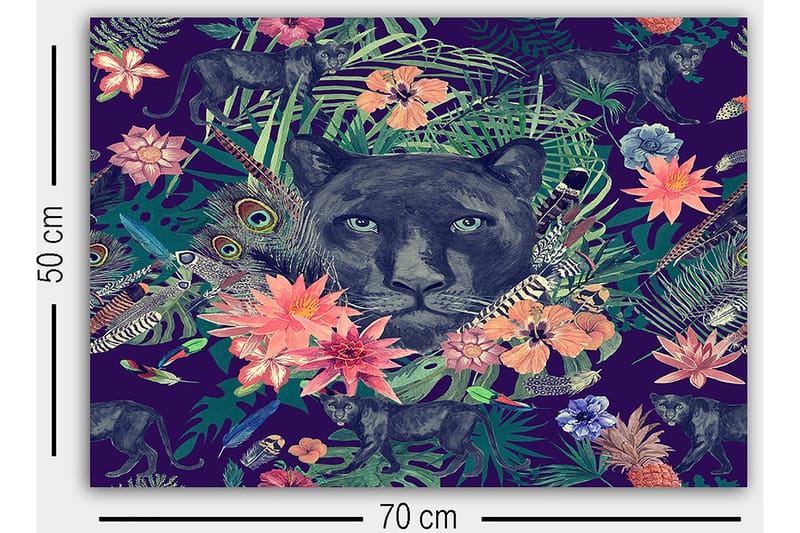 Dekorativ Canvastavla 50x70 cm - Flerfärgad - Inredning & dekor - Tavlor & konst - Canvastavla