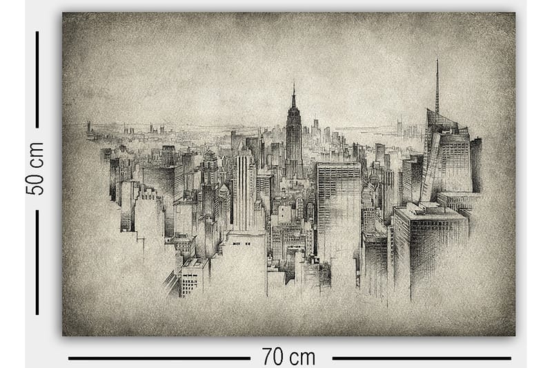 Dekorativ Canvastavla 50x70 cm - Flerfärgad - Inredning & dekor - Tavlor & konst - Canvastavla