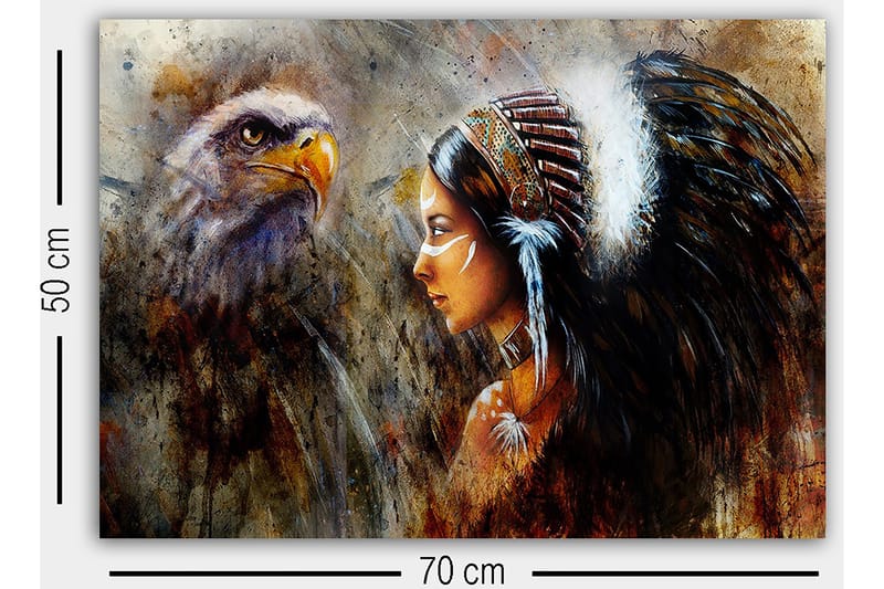 Dekorativ Canvastavla 50x70 cm - Flerfärgad - Inredning & dekor - Tavlor & konst - Canvastavla