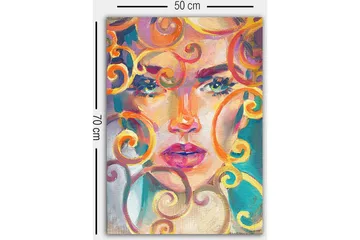 Dekorativ Canvastavla 50x70 cm - Flerfärgad - Inredning & dekor - Tavlor & konst - Canvastavla