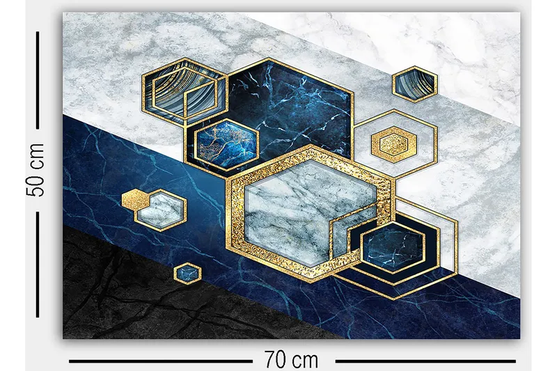 Dekorativ Canvastavla 50x70 cm - Flerfärgad - Inredning & dekor - Tavlor & konst - Canvastavla