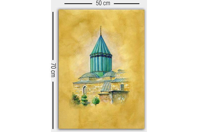 Dekorativ Canvastavla 50x70 cm - Flerfärgad - Inredning & dekor - Tavlor & konst - Canvastavla