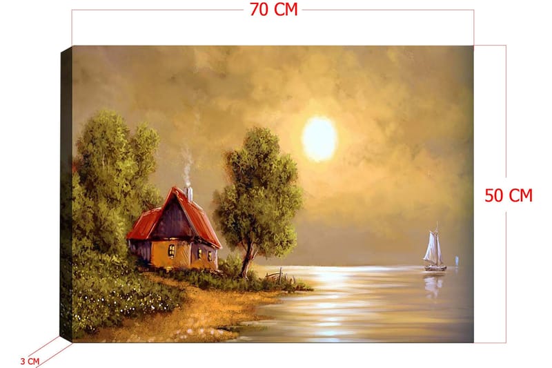 Dekorativ Canvastavla 50x70 cm - Flerfärgad - Inredning & dekor - Tavlor & konst - Canvastavla