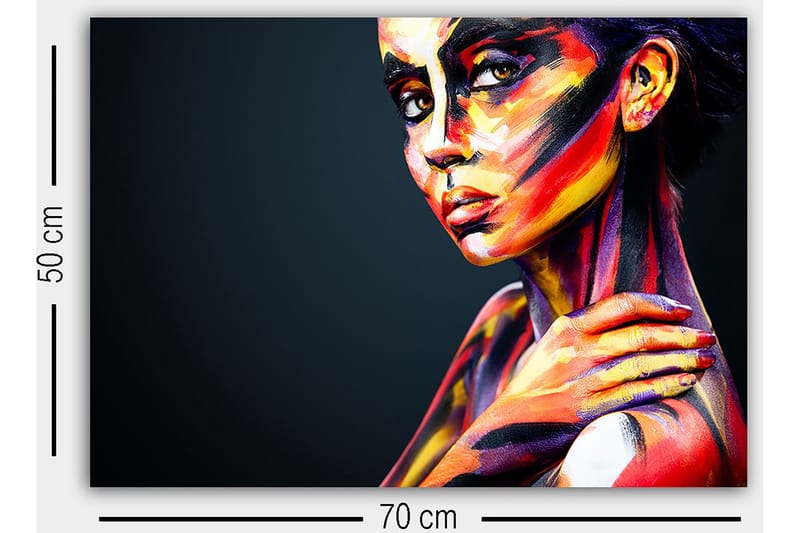 Dekorativ Canvastavla 50x70 cm - Flerfärgad - Inredning & dekor - Tavlor & konst - Canvastavla