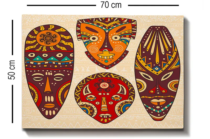 Dekorativ Canvastavla 50x70 cm - Flerfärgad - Inredning & dekor - Tavlor & konst - Canvastavla