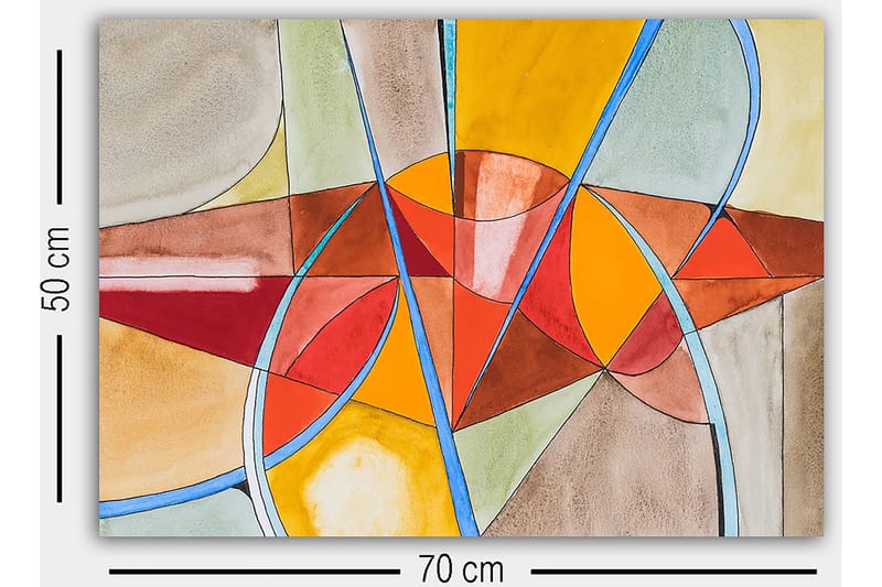 Dekorativ Canvastavla 50x70 cm - Flerfärgad - Inredning & dekor - Tavlor & konst - Canvastavla