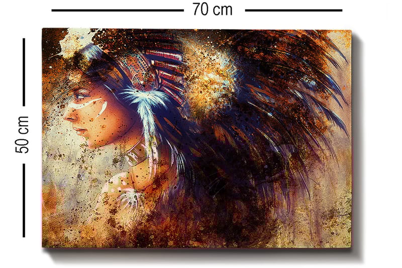 Dekorativ Canvastavla 50x70 cm - Flerfärgad - Inredning & dekor - Tavlor & konst - Canvastavla