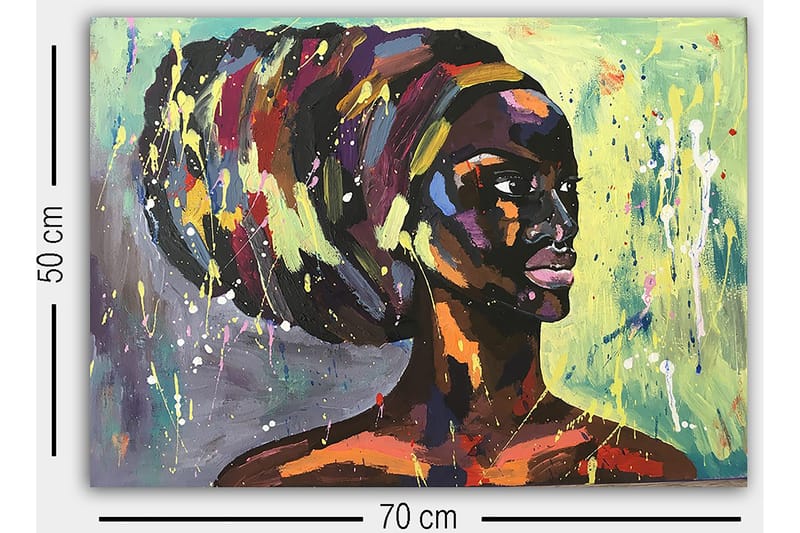 Dekorativ Canvastavla 50x70 cm - Flerfärgad - Inredning & dekor - Tavlor & konst - Canvastavla