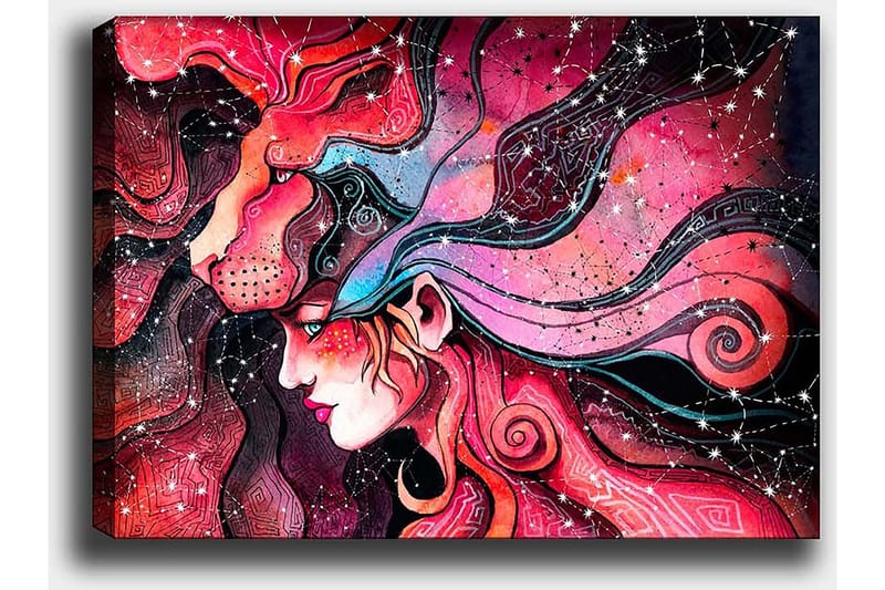 Dekorativ Canvastavla 50x70 cm - Flerfärgad - Inredning & dekor - Tavlor & konst - Canvastavla