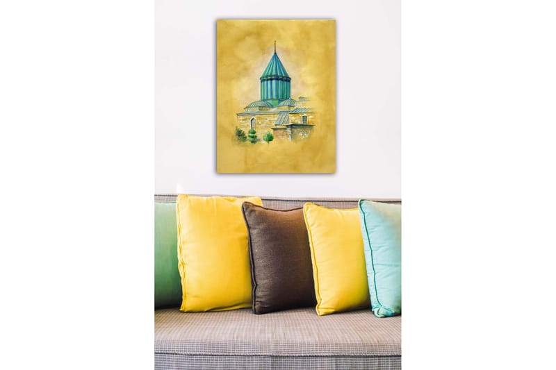 Dekorativ Canvastavla 50x70 cm - Flerfärgad - Inredning & dekor - Tavlor & konst - Canvastavla