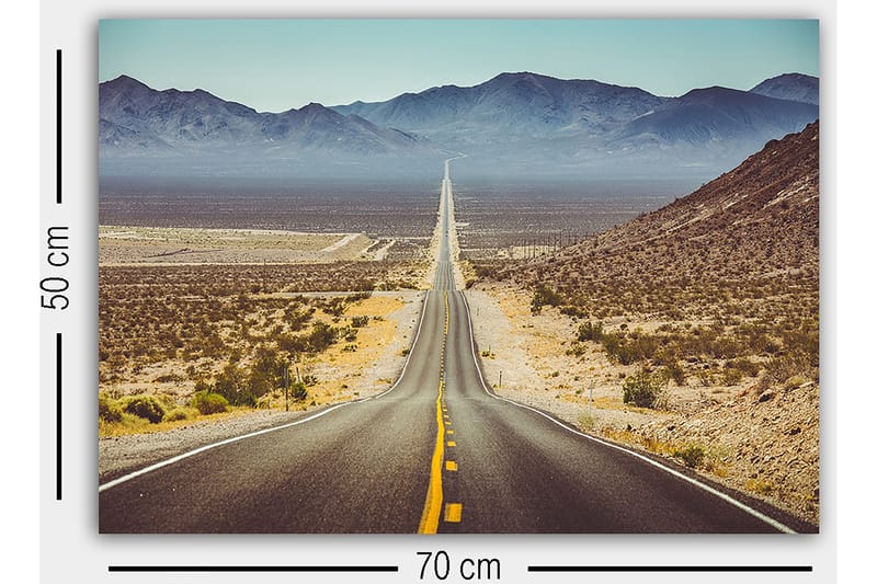 Dekorativ Canvastavla 50x70 cm - Flerfärgad - Inredning & dekor - Tavlor & konst - Canvastavla