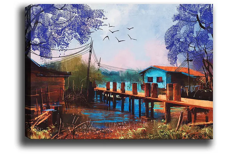 Dekorativ Canvastavla 50x70 cm - Flerfärgad - Inredning & dekor - Tavlor & konst - Canvastavla