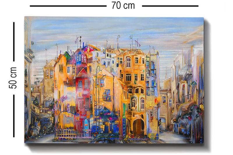 Dekorativ Canvastavla 50x70 cm - Flerfärgad - Inredning & dekor - Tavlor & konst - Canvastavla