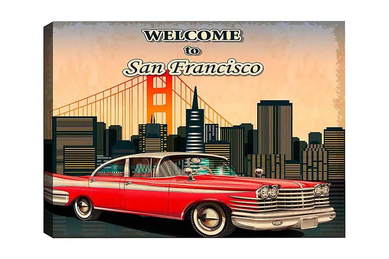 Dekorativ Canvastavla 50x70 cm, Flerfärgad