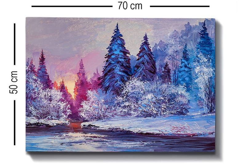 Dekorativ Canvastavla 50x70 cm - Flerfärgad - Inredning & dekor - Tavlor & konst - Canvastavla