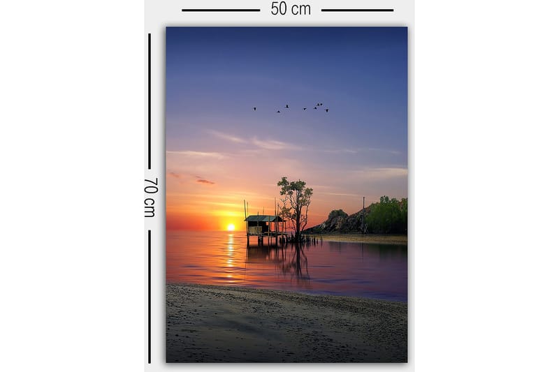 Dekorativ Canvastavla 50x70 cm - Flerfärgad - Inredning & dekor - Tavlor & konst - Canvastavla