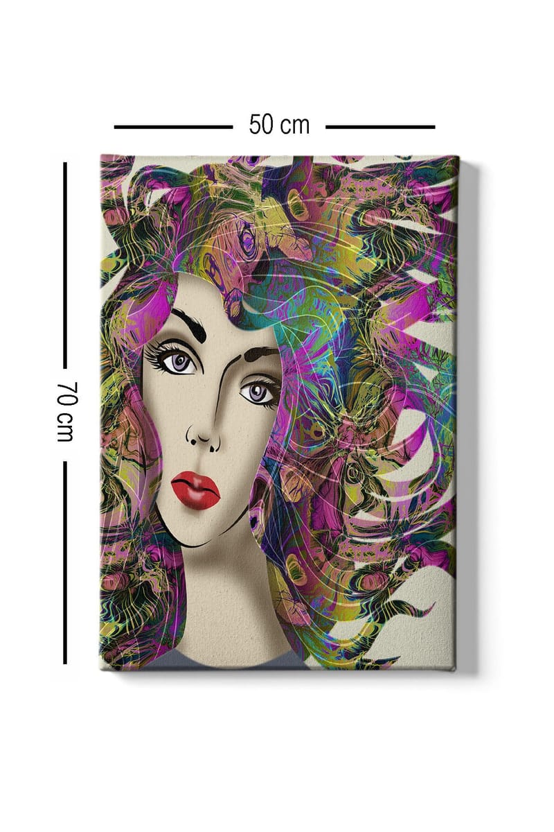 Dekorativ Canvastavla 50x70 cm - Flerfärgad - Inredning & dekor - Tavlor & konst - Canvastavla