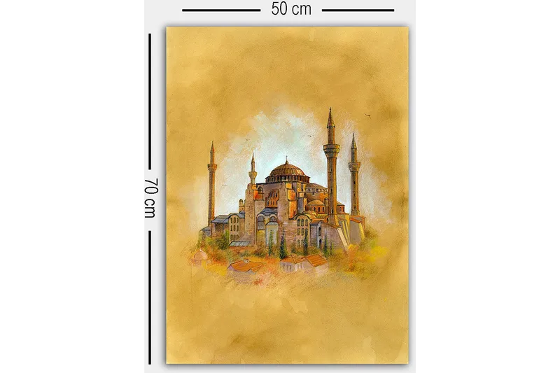 Dekorativ Canvastavla 50x70 cm - Flerfärgad - Inredning & dekor - Tavlor & konst - Canvastavla