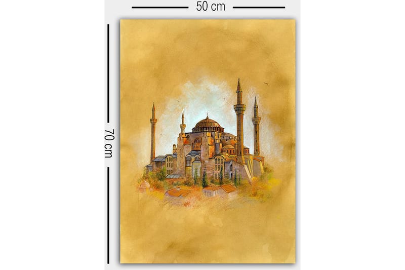 Dekorativ Canvastavla 50x70 cm - Flerfärgad - Inredning & dekor - Tavlor & konst - Canvastavla