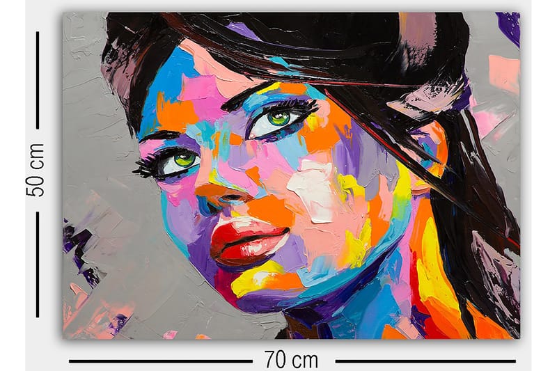 Dekorativ Canvastavla 50x70 cm - Flerfärgad - Inredning & dekor - Tavlor & konst - Canvastavla