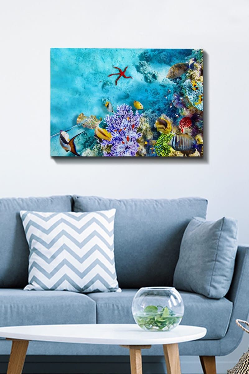 Dekorativ Canvastavla 50x70 cm - Flerfärgad - Inredning & dekor - Tavlor & konst - Canvastavla