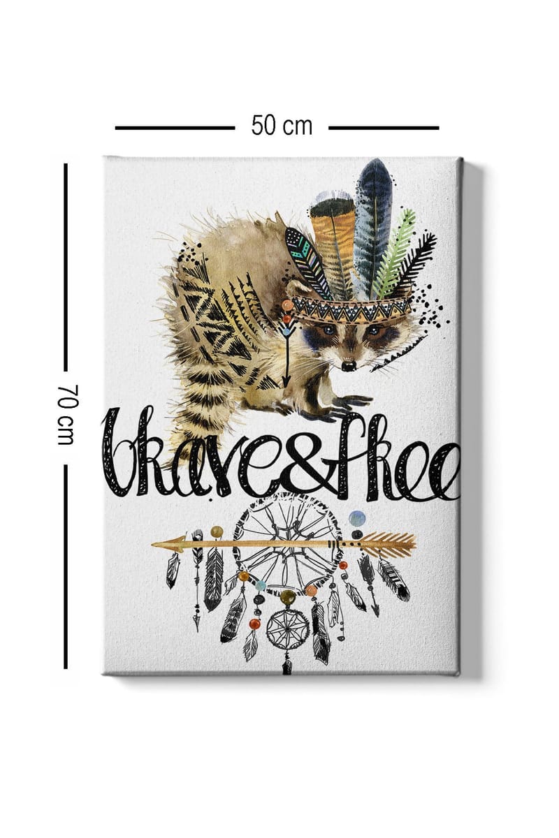 Dekorativ Canvastavla 50x70 cm - Flerfärgad - Inredning & dekor - Tavlor & konst - Canvastavla