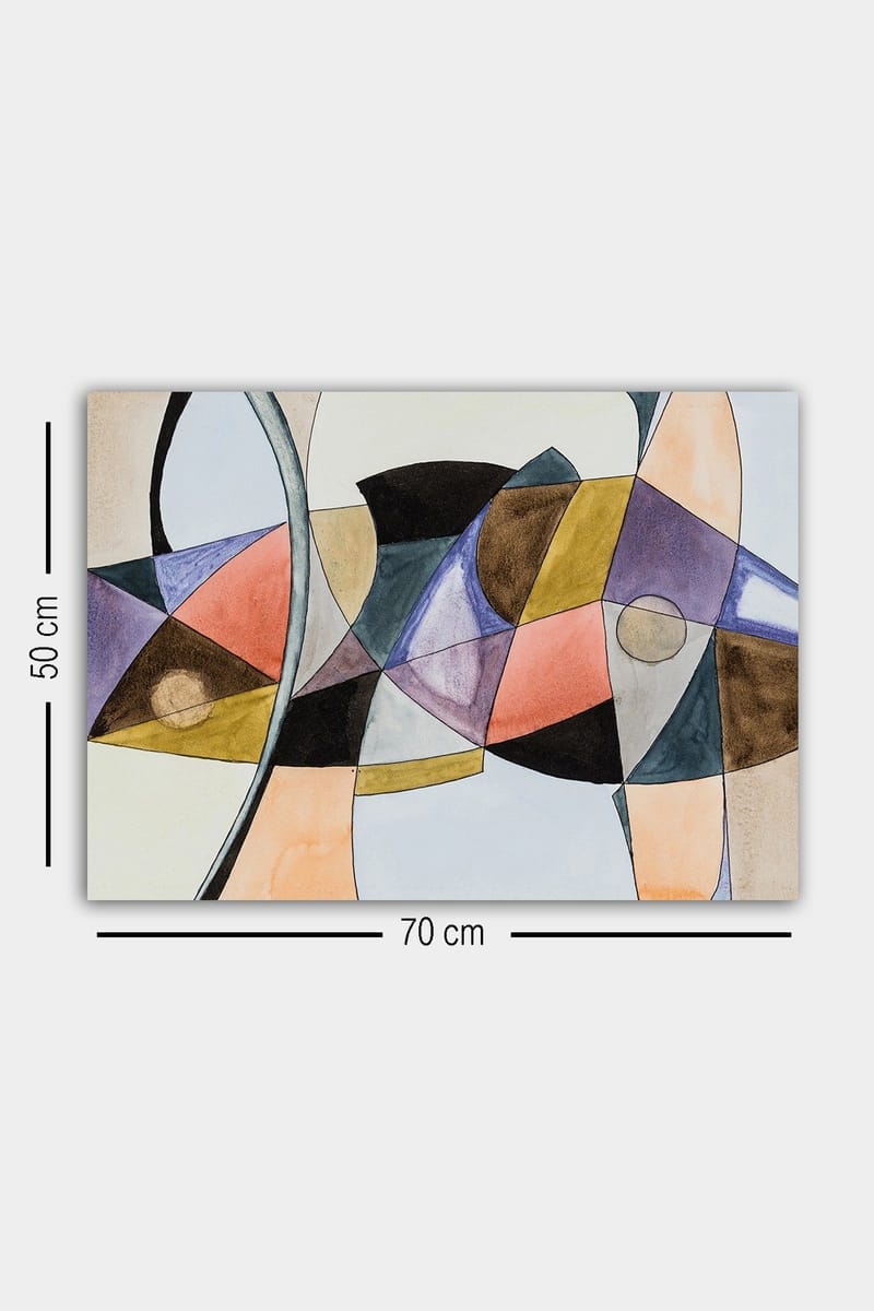 Dekorativ Canvastavla 50x70 cm - Flerfärgad - Inredning & dekor - Tavlor & konst - Canvastavla