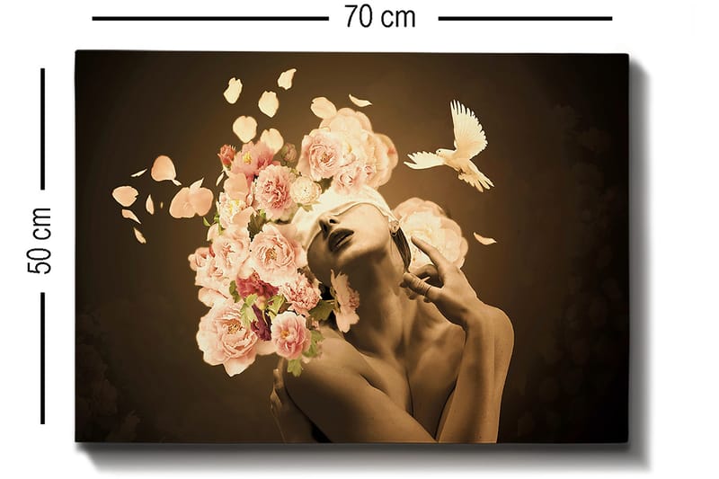 Dekorativ Canvastavla 50x70 cm - Flerfärgad - Inredning & dekor - Tavlor & konst - Canvastavla
