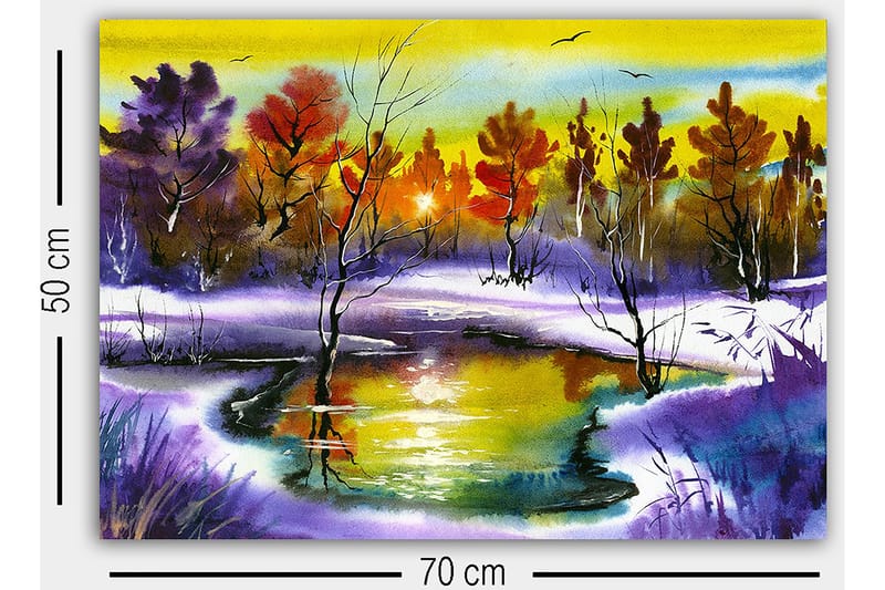 Dekorativ Canvastavla 50x70 cm - Flerfärgad - Inredning & dekor - Tavlor & konst - Canvastavla