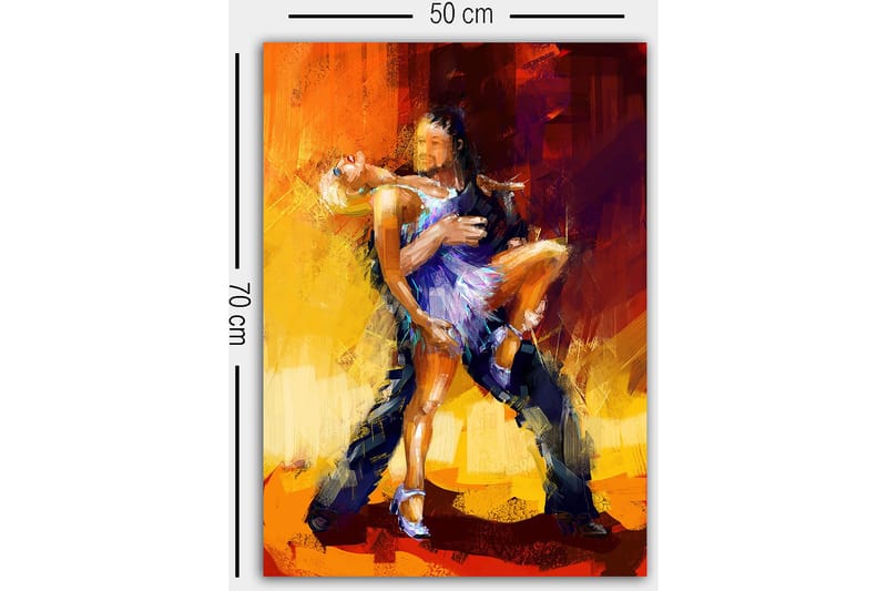 Dekorativ Canvastavla 50x70 cm - Flerfärgad - Inredning & dekor - Tavlor & konst - Canvastavla