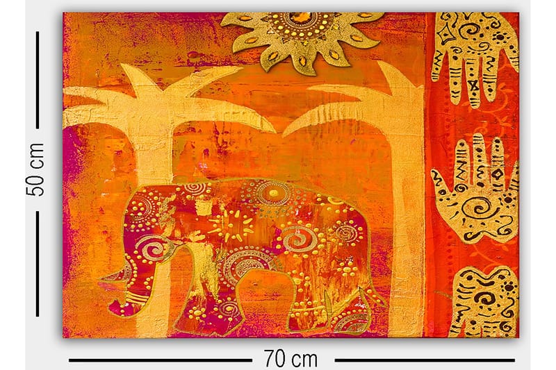 Dekorativ Canvastavla 50x70 cm - Flerfärgad - Inredning & dekor - Tavlor & konst - Canvastavla