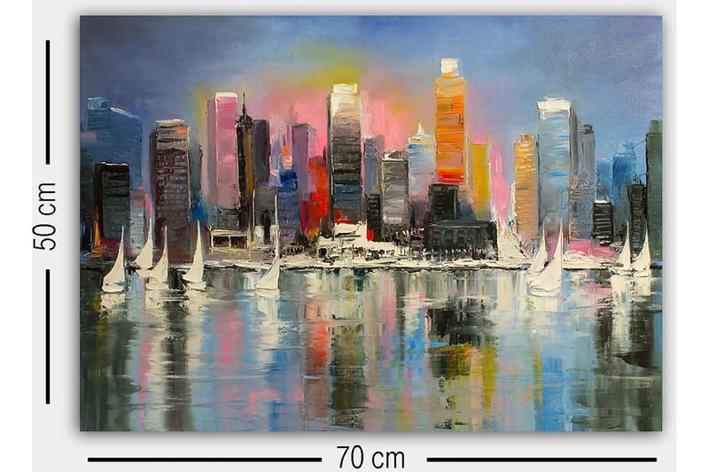 Dekorativ Canvastavla 50x70 cm - Flerfärgad - Inredning & dekor - Tavlor & konst - Canvastavla