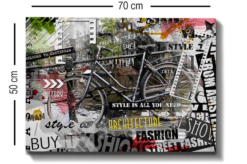 Dekorativ Canvastavla 50x70 cm - Flerfärgad - Inredning & dekor - Tavlor & konst - Canvastavla