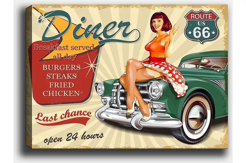 Dekorativ Canvastavla 50x70 cm - Flerfärgad - Inredning & dekor - Tavlor & konst - Canvastavla