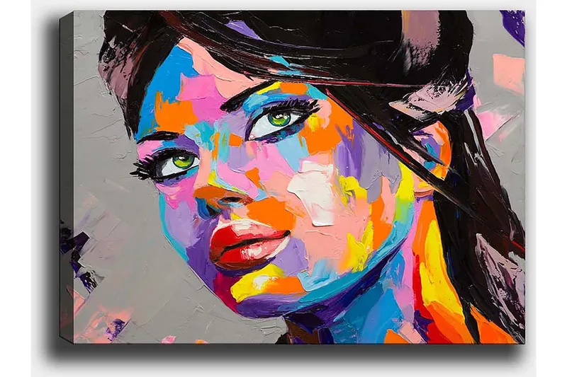 Dekorativ Canvastavla 50x70 cm - Flerfärgad - Inredning & dekor - Tavlor & konst - Canvastavla